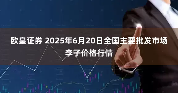 欧皇证券 2025年6月20日全国主要批发市场李子价格行情